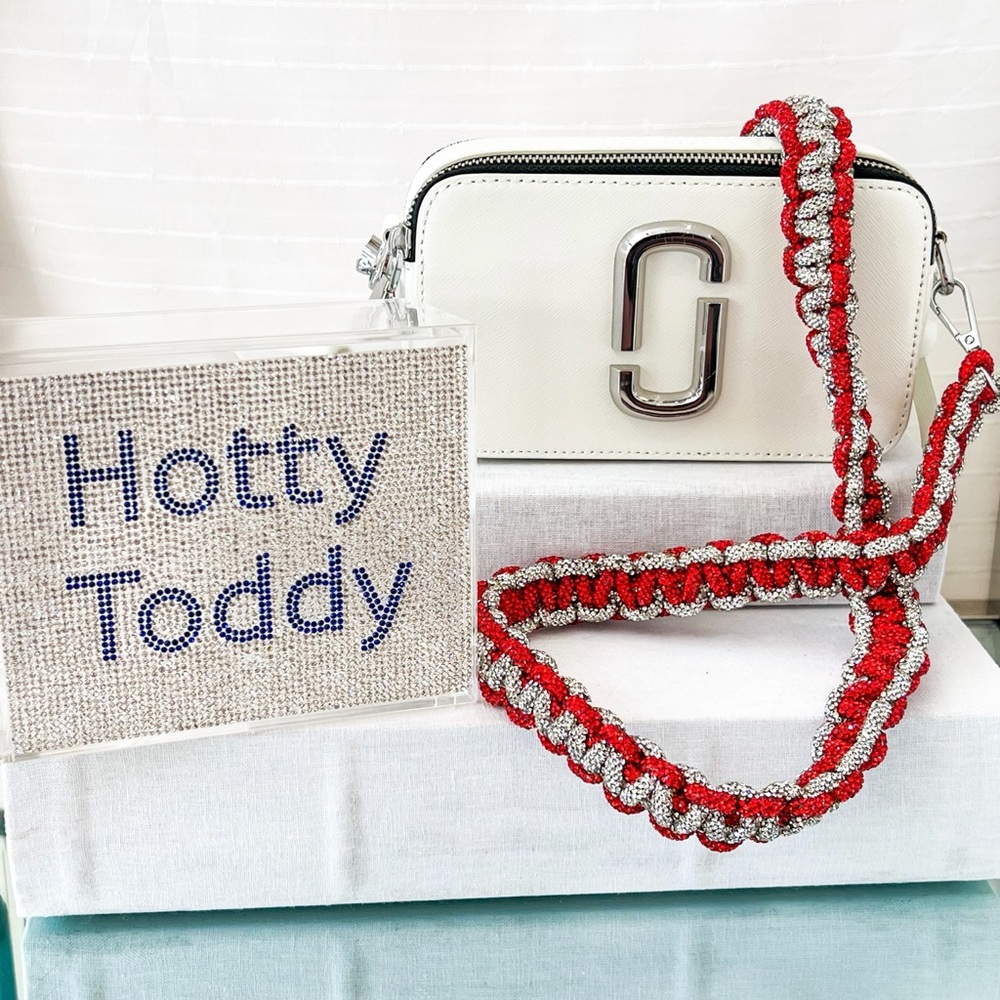 Crystal Rhinestones Braided Purse Handbag Crossbody Guitar Strap.